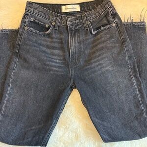 Reformation Women's Julia Black High Rise Cigarette Jeans